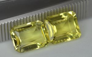 Цитрины Green Gold (пара) (Бразилия) 