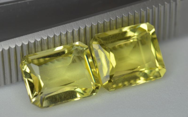 Фото Цитрины Green Gold (пара) (Бразилия) 