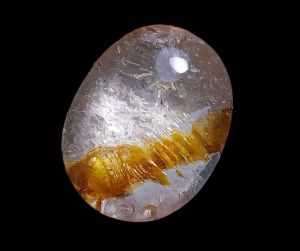 Кварц (горный хрусталь) с гематитом (Бирма) "Мостик в Рай" 