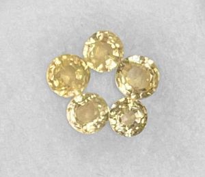 Сапфиры-Н желтые (Таиланд) 