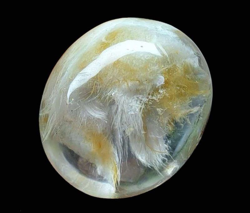 Фото Кварц с тремолитом и лимонитом (Бирма) 